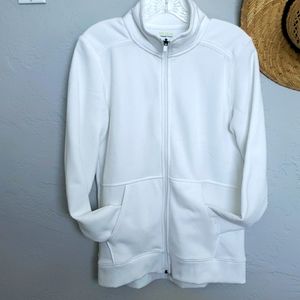 NWOT- Never Worn White Zip Sweatshirt